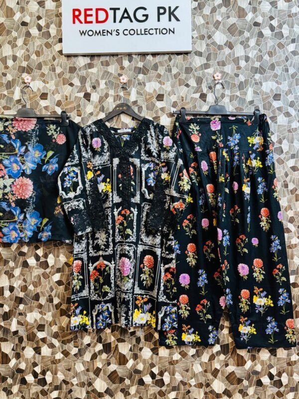 Black Beauty By Red Tag 3 Pcs Luxury Lawn Ready To Wear With Farsi Shalwar 2025